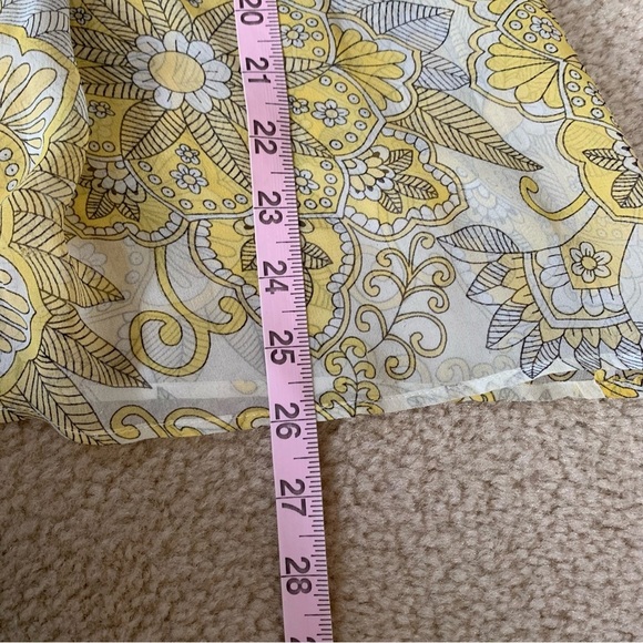 Julie Brown Silk sheer V-Neck Tunic - Sz 2 - Picture 15 of 15